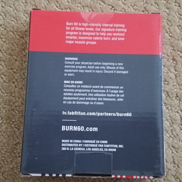 **NEW** Set of 3 Burn 60 Resistance Bands - Picture 2 of 3